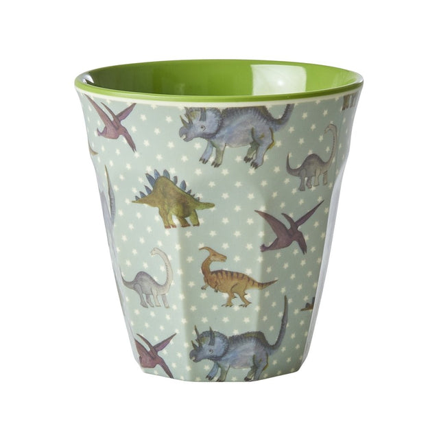 ri - MELCU - NDINO - rice - Tasse mit New Dino - Aufdruck - Medium, 250ml