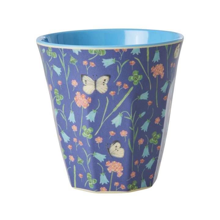 ri - MELCU - BUFI - rice - Tasse mit Schmetterlingsfeld - Print - Medium, 250ml
