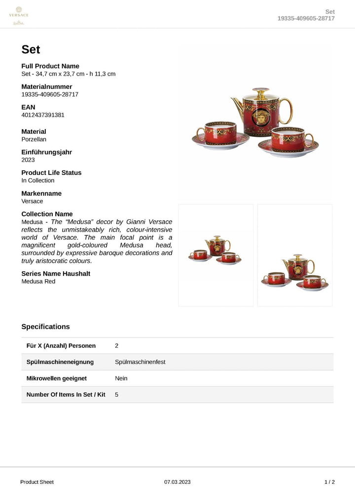 19335 - 409605 - 28717 - Rosenthal Versace - Medusa &
