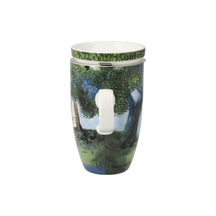 66861361 - Rosina Wachtmeister - Una passeggiata nel verde, Goebel, Teetasse mit Deckel und Sieb, 2024