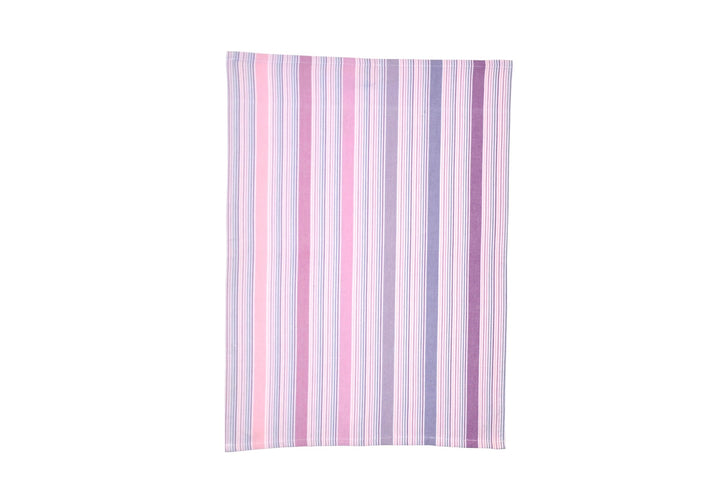 SOL - OV25 - Solwang - 1 Stück gewebtes Geschirrtuch - Multi lila/rosa BIO