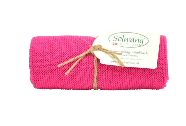 SOL - H68 - Solwang Handtücher '1 Stück gestricktes Handtuch' Pink