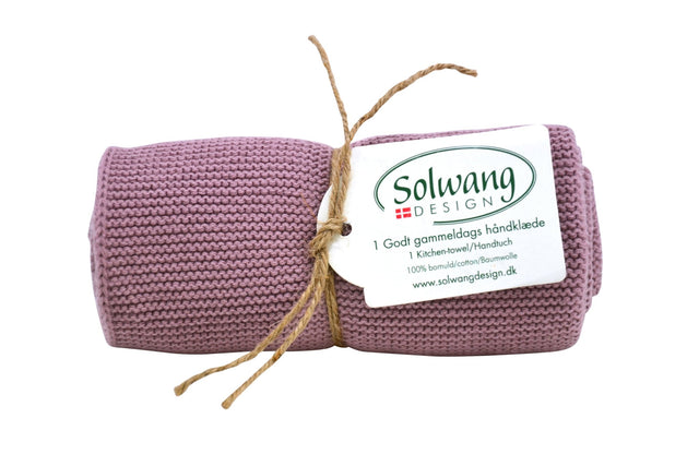 SOL - H57 - Solwang Handtücher '1 Stück gestricktes Handtuch' Staubig rosa