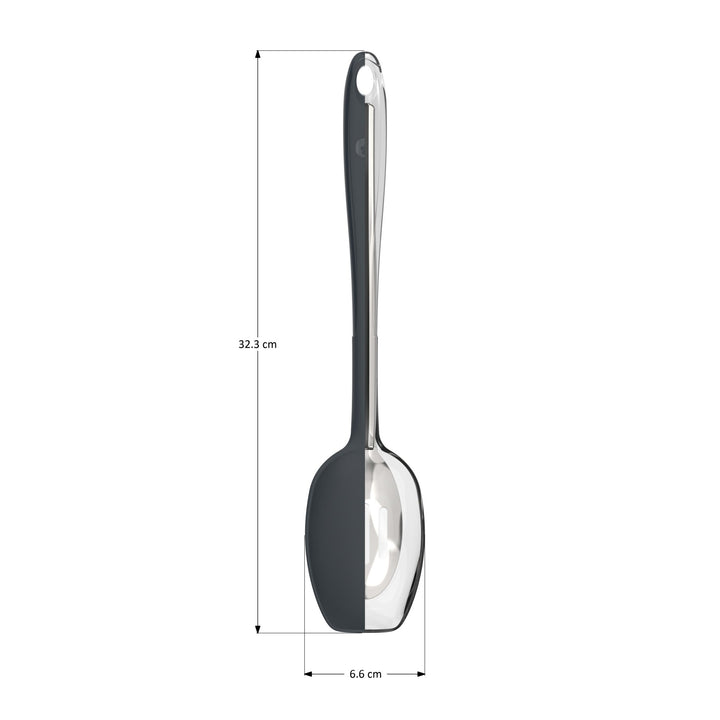 KOBL - 22024.12 - Soßenlöffel 32cm, KochBlume, Silikon, Edelstahl, taupe