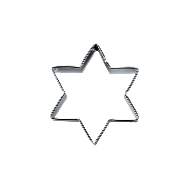 ST - 050341 - Städter 'Ausstecher Stern 6 - Zackig Edelstahl 4cm'