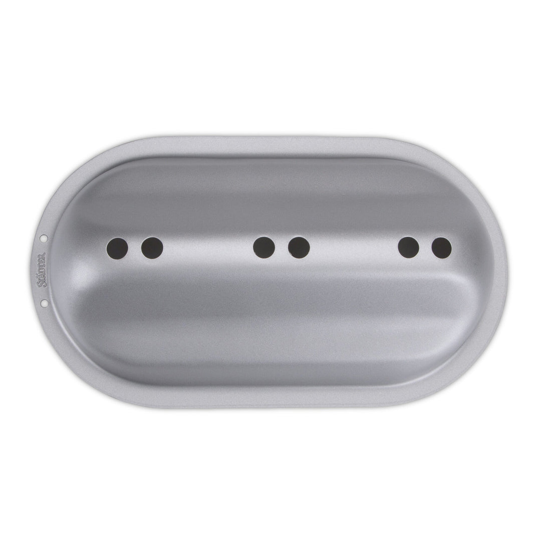 ST - 661462 - Städter, Stollenbackhaube Metall Silber, 23 x 12 cm / H 6,5 cm, We love Baking&
