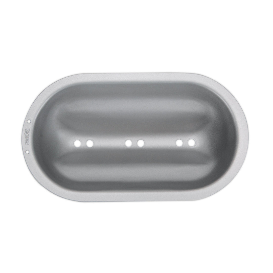 ST - 661462 - Städter, Stollenbackhaube Metall Silber, 23 x 12 cm / H 6,5 cm, We love Baking&