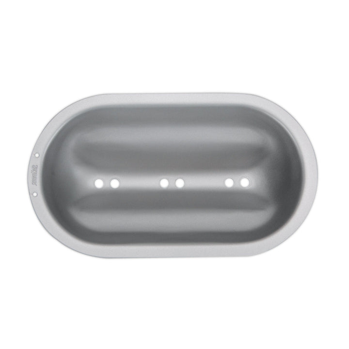 ST - 661462 - Städter, Stollenbackhaube Metall Silber, 23 x 12 cm / H 6,5 cm, We love Baking&