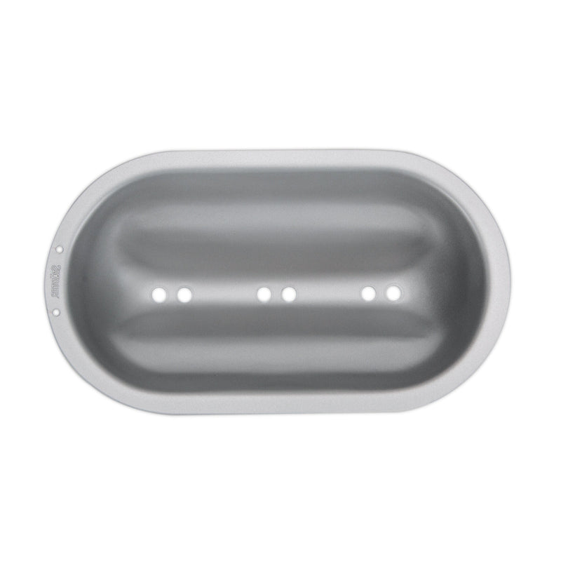 ST - 661462 - Städter, Stollenbackhaube Metall Silber, 23 x 12 cm / H 6,5 cm, We love Baking'