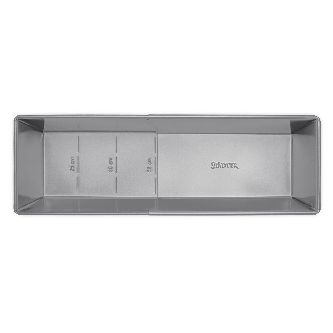 STA - 661592 - Städter "We Love Baking" uttrekkbar brødtinn metall sølv
