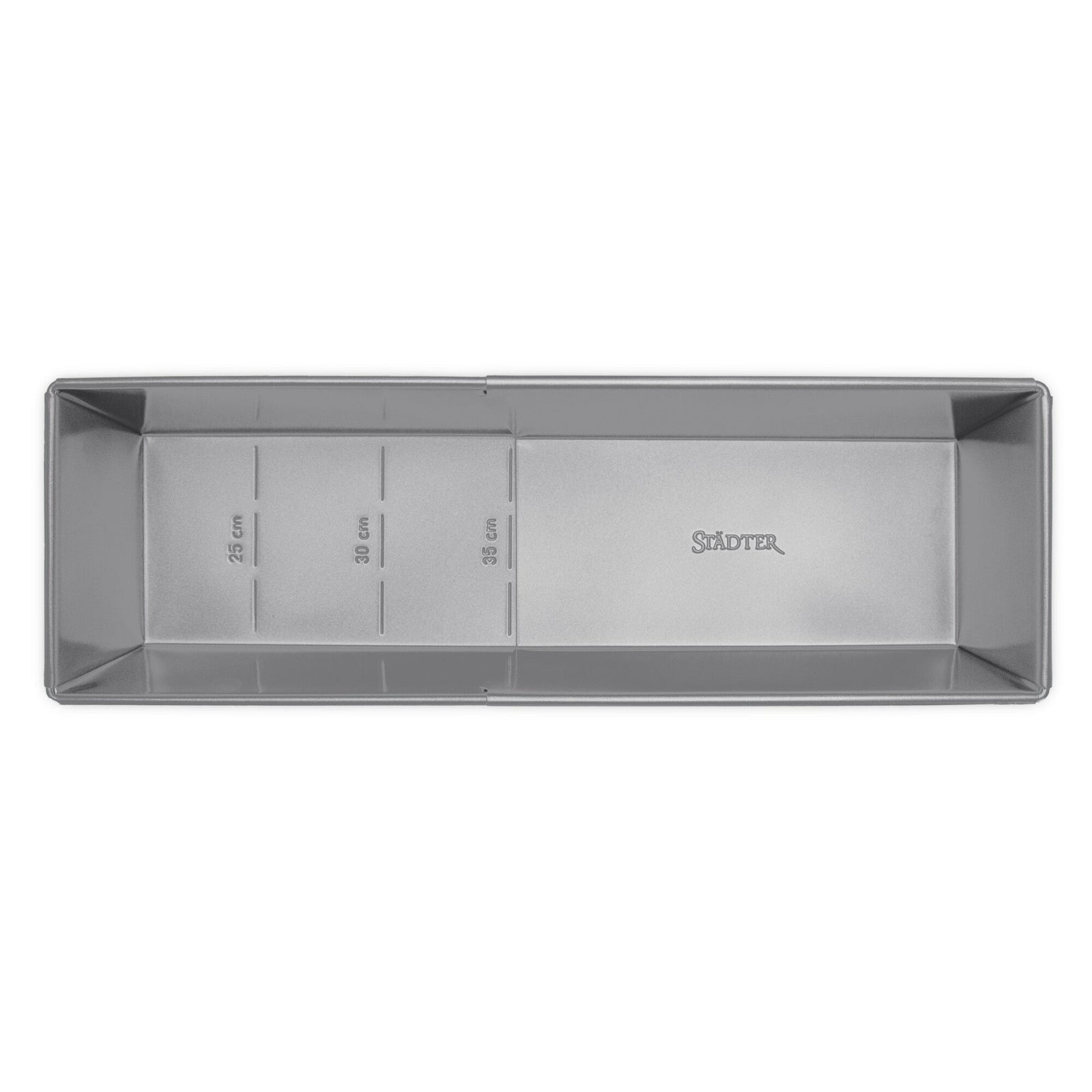 STA - 661592 - Städter "We Love Baking" uttrekkbar brødtinn metall sølv