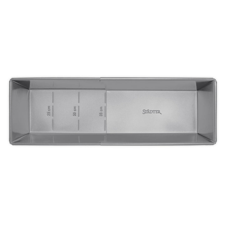 STA - 661592 - Städter "We Love Baking" uttrekkbar brødtinn metall sølv