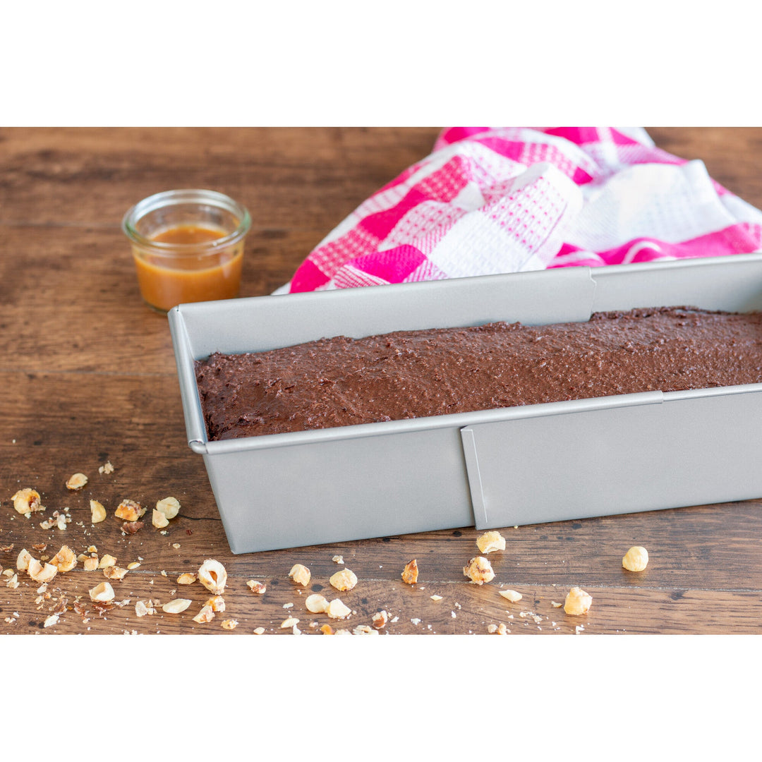 STA - 661592 - Städter "We Love Baking" uttrekkbar brødtinn metall sølv