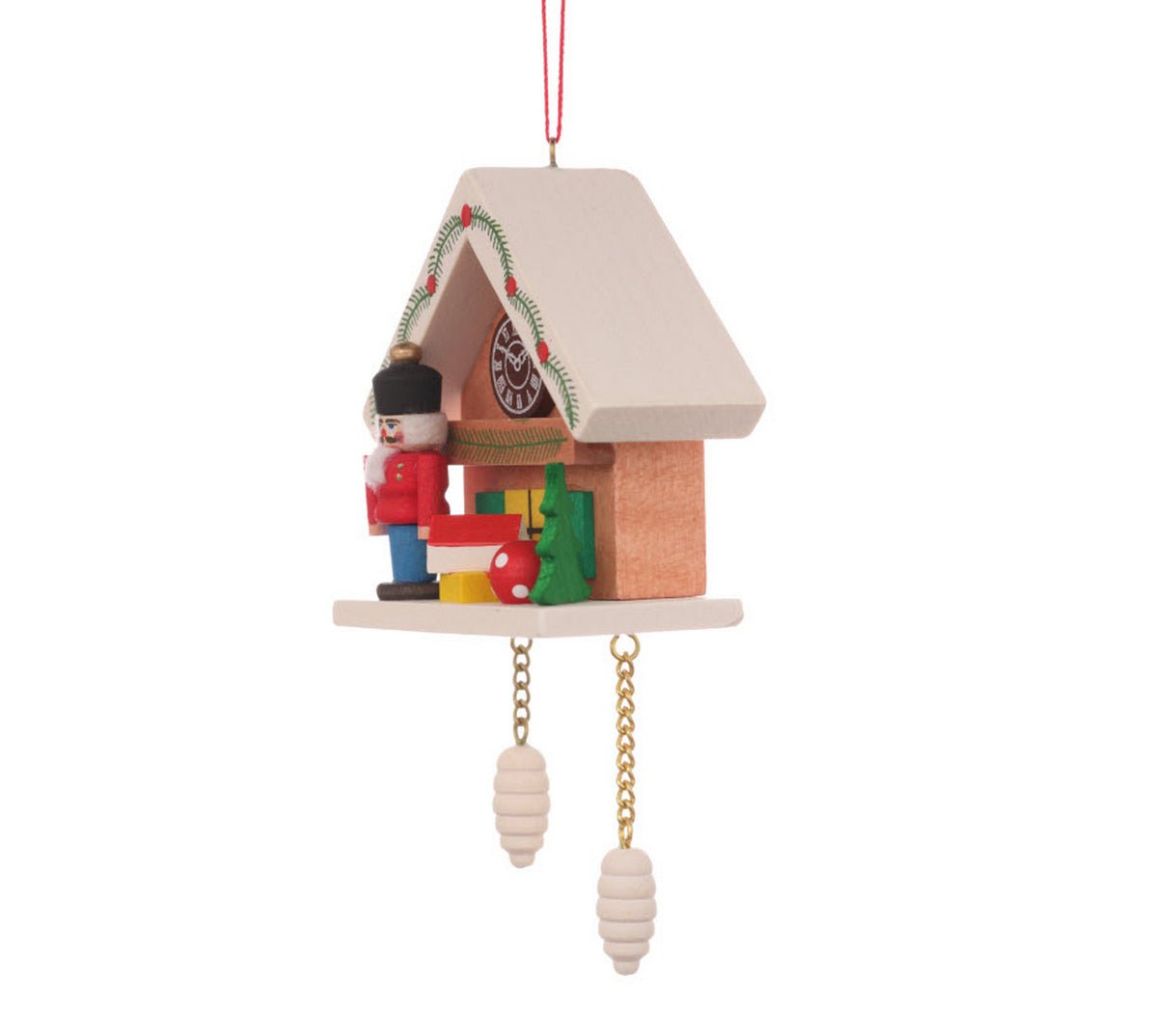 ULB - 100470 - Ulbricht Baumschmuck 'Kuckucksuhr braun mit Nussknacker - 6.3cm' 2011