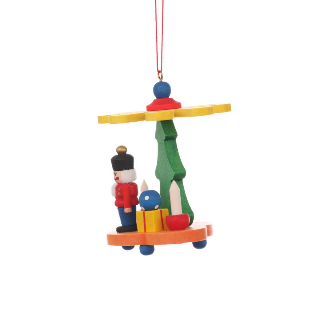 ULB - 100909 - Ulbricht Baumschmuck 'Pyramide mit Nussknacker - 7.5cm' 2021