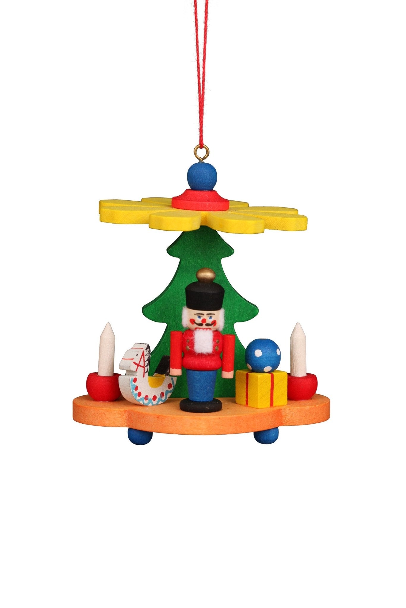 ULB - 100909 - Ulbricht Baumschmuck 'Pyramide mit Nussknacker - 7.5cm' 2021