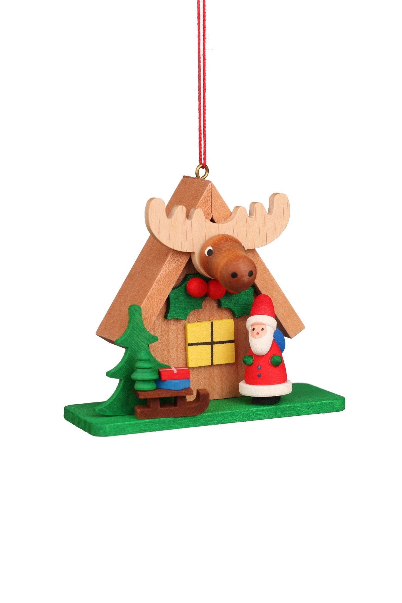 ULB - 100412 - Ulbricht Baumschmuck 'Waldhaus mit Weihnachtsmann - 6.2cm' 2008