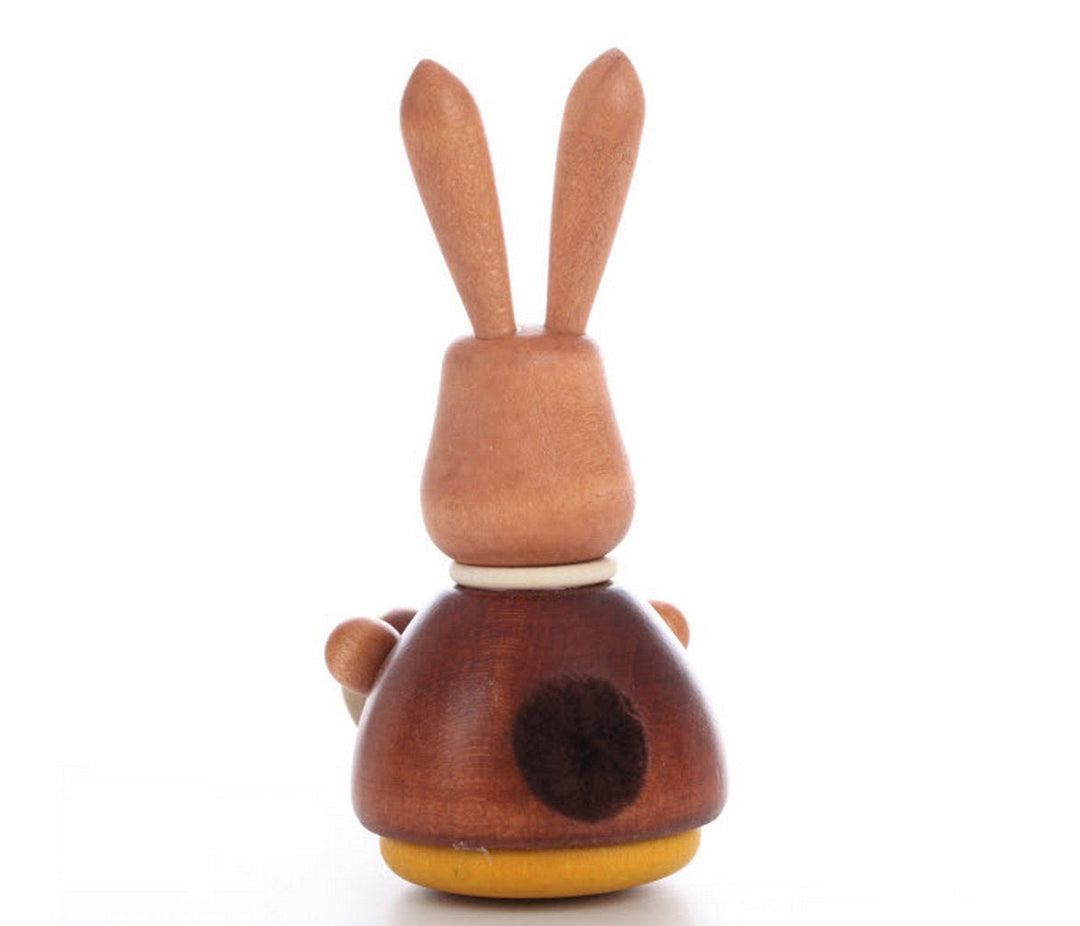 ULB - 150109 - Ulbricht himbálózó figura - Himbláló nyuszi tojástartóval, természetes - 9,8 cm