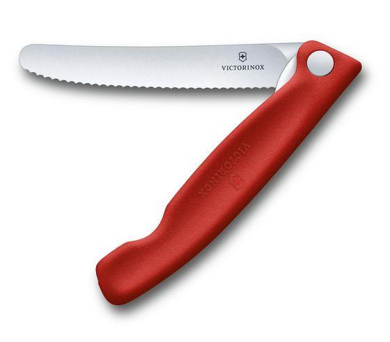 VX6.7831.FB - Victorinox - 'Swiss Classic Faltbares Gemüsemesser, Wellensch., rot, Blister'