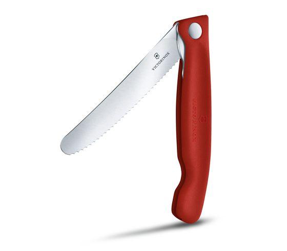 VX6.7831.FB - Victorinox - 'Swiss Classic Faltbares Gemüsemesser, Wellensch., rot, Blister'