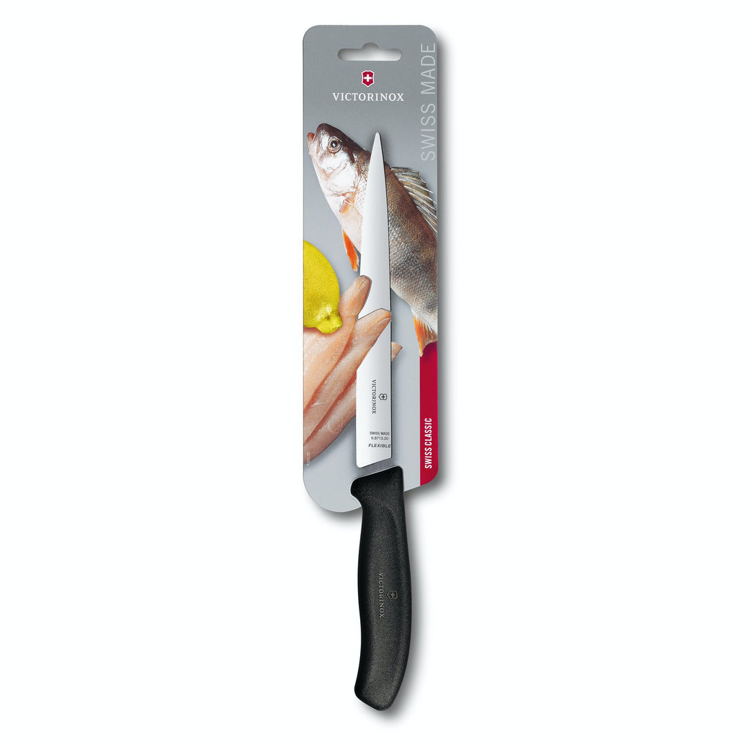 VX6.8713.16B - Victorinox, Swiss Classic Filetiermesser, 16cm, schwarz