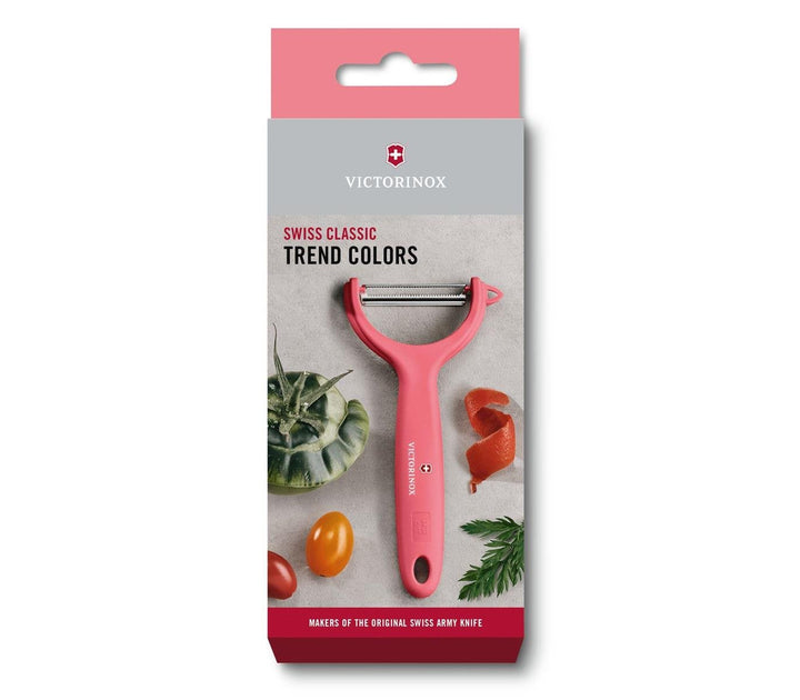 VX7.6079.12 - Victorinox, Swiss Classic Tomaten/Kiwischäler m. rostfreier Zackenschliffklinge hellrot