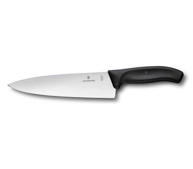 VX6.8063.20B - Victorinox - 'Swiss Classic Tranchiermesser, extra breite, 20 cm, schwarz, auf Blister'