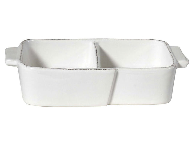 F346AC_Lastra_bianco - Virginia Casa - Lastra '2 teiliger Antipastiera - 26x13cm - bianco'