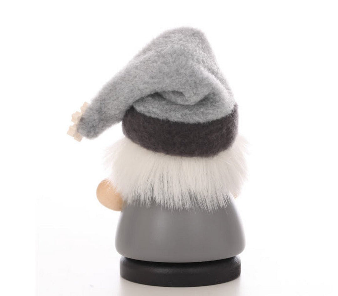 ULB - 010697 - Weihnachtsmann grau, Räuchermann, Ulbricht - 10.5cm&