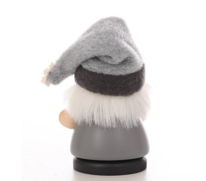 ULB - 010697 - Weihnachtsmann grau, Räuchermann, Ulbricht - 10.5cm&