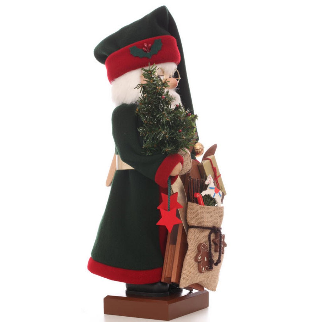 ULB - 000880 - Weihnachtsmann mit Geschenken, Nussknacker, Ulbricht - 49cm&