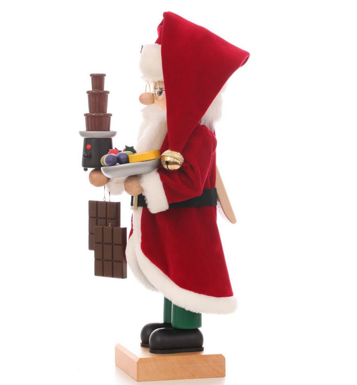 ULB - 000876 - Julemand chokoladefontæne, nøddeknækker, Ulbricht - 48,5 cm&