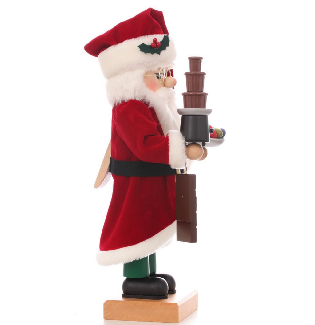ULB - 000876 - Julemand chokoladefontæne, nøddeknækker, Ulbricht - 48,5 cm&