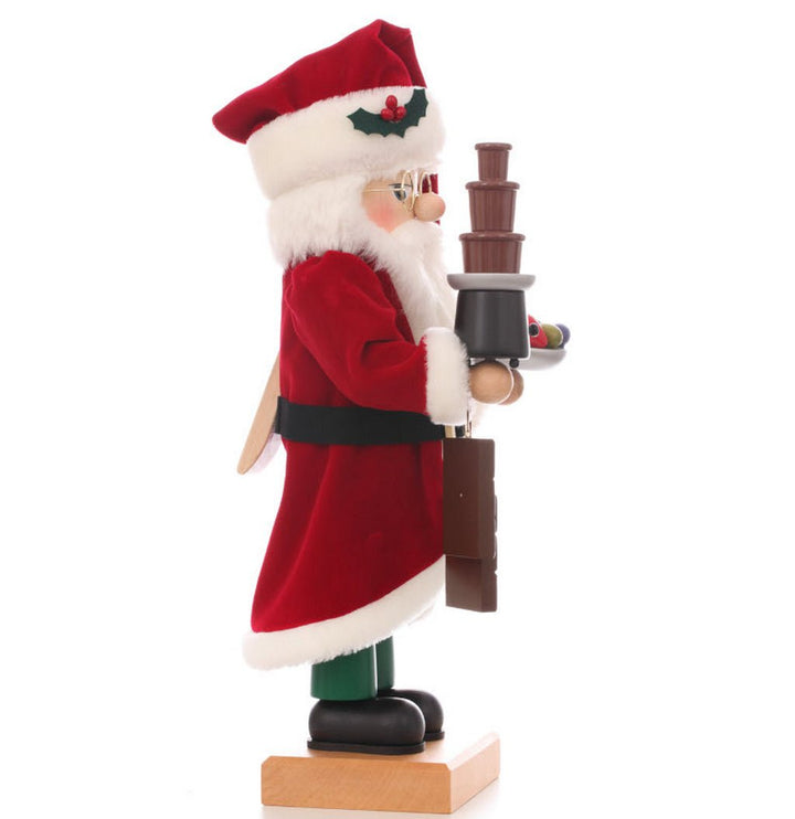 ULB - 000876 - Julemand chokoladefontæne, nøddeknækker, Ulbricht - 48,5 cm&