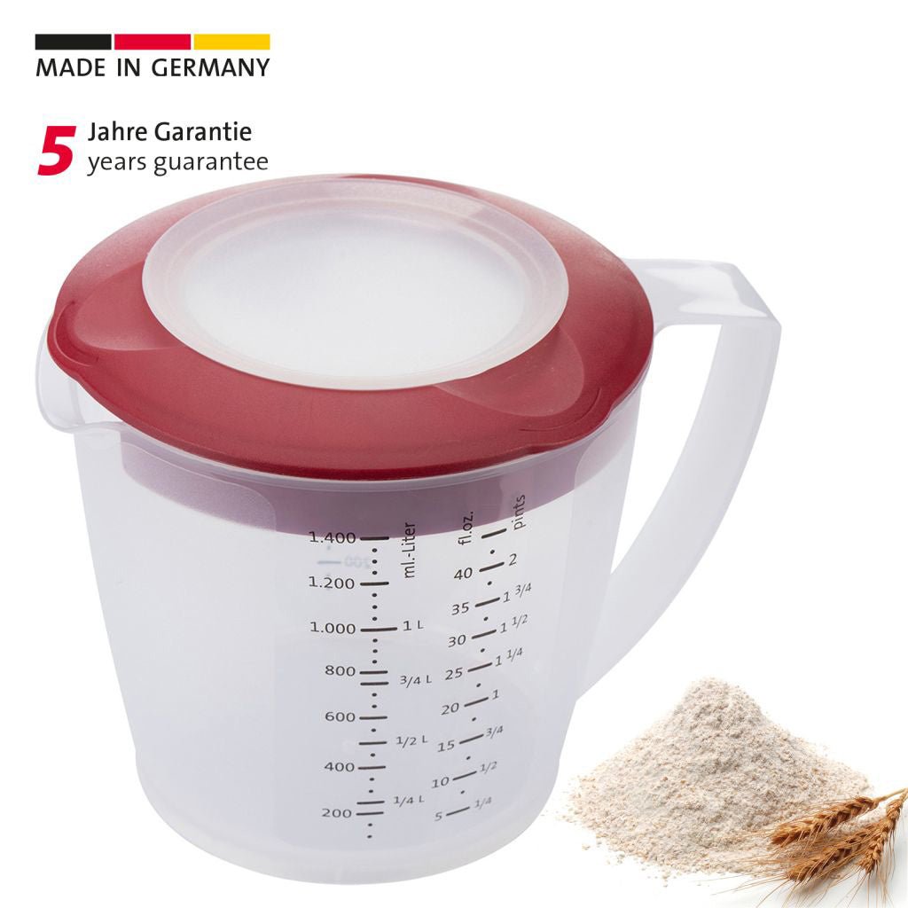 W3105227R - Westmark 'Rührbecher mit Deckel Helena 1,4L rot'