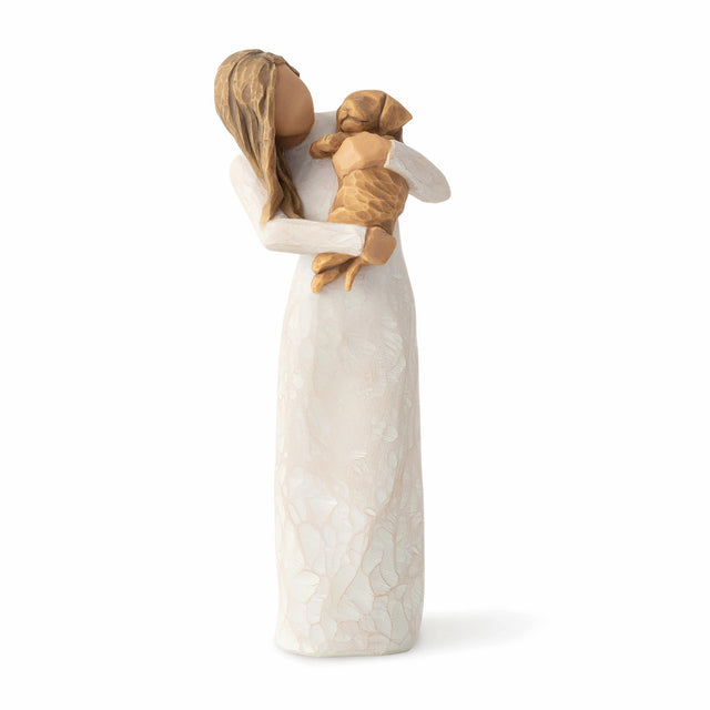 WT - 28039 - Willow Tree Figur 'Adorable You (golden dog) - Du bist bezaubernd 19,5 cm'
