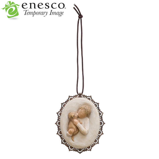 WT - 26240 - Willow Tree Figur 'Kindness (boy) Metal - edged Ornament - Kindness (Junge) 5,5cm h'