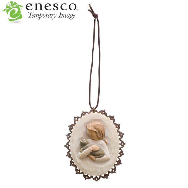 WT - 26239 - Willow Tree Figur 'Kindness girl Metal - edged Ornament - Kindness Mädchen 5,5cm h'